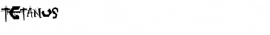 Download Tetanus Font Download Tetanus Font