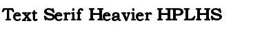 Download Text Serif Heavier Font