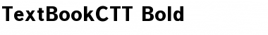 TextBookCTT Bold Font