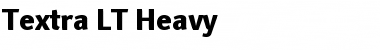 Textra LT Heavy Regular Font