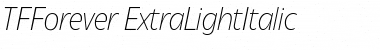 TFForever Light Italic Font