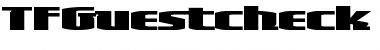 Download TFGuestcheck Font Download TFGuestcheck Font