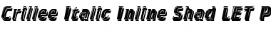 Download Crillee Italic Inline Shad LET Font Download Crillee Italic Inline Shad LET Font