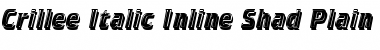 Download Crillee Italic Inline Shad Font Download Crillee Italic Inline Shad Font