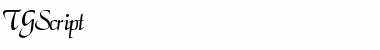 Download TGScript Font Download TGScript Font