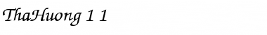 Download ThaHuong 1.1 Font Download ThaHuong 1.1 Font