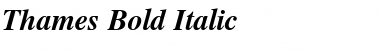 Thames Bold Italic Font