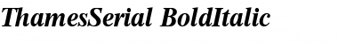 ThamesSerial BoldItalic Font