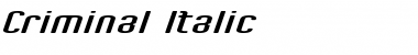 Download Criminal Font Download Criminal Font