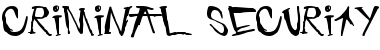 Download criminal security Font Download criminal security Font