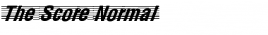 Download The-Score Font Download The-Score Font