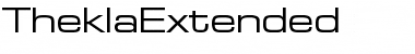 TheklaExtended Regular Font