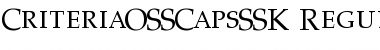 Download CriteriaOSSCapsSSK Font Download CriteriaOSSCapsSSK Font
