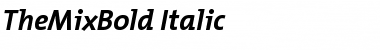 Download TheMixBold-Italic Font