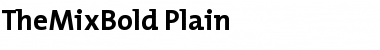 TheMixBold-Plain Regular Font