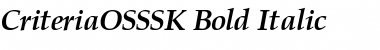 Download CriteriaOSSSK Font Download CriteriaOSSSK Font