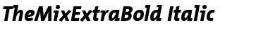 TheMixExtraBold-Italic Regular Font