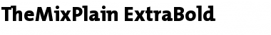 TheMixPlain-ExtraBold Extra Bold Font