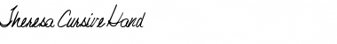 Download Theresa Cursive Hand Font Download Theresa Cursive Hand Font
