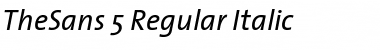 TheSans Regular Italic Font