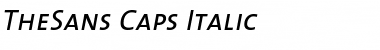 The Sans- Italic Font
