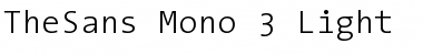 TheSans Mono Light Font