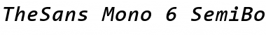 TheSans Mono SemiBold Italic Font