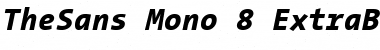 TheSans Mono ExtraBold Italic Font