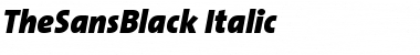 TheSansBlack-Italic Regular Font