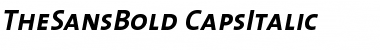 TheSansBold-CapsItalic Regular Font