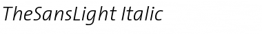 Download TheSansLight-Italic Font Download TheSansLight-Italic Font