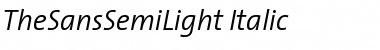 Download TheSansSemiLight-Italic Font