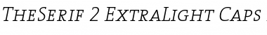 TheSerif ExtraLight Italic Font