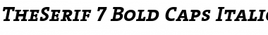 TheSerif Bold Italic Font