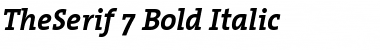 TheSerif Bold Italic Font