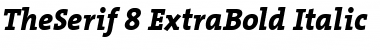 TheSerif ExtraBold Italic Font