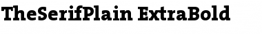 TheSerifPlain-ExtraBold Extra Bold Font