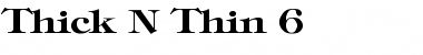 Thick N Thin 6 Regular Font