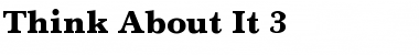 Download Think About It 3 Font Download Think About It 3 Font