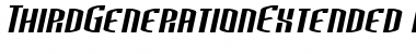 Download ThirdGenerationExtended Font Download ThirdGenerationExtended Font