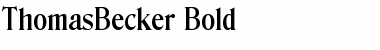 ThomasBecker Bold Font