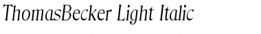 Download ThomasBecker-Light Font Download ThomasBecker-Light Font