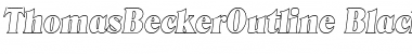 Download ThomasBeckerOutline-Black Font Download ThomasBeckerOutline-Black Font