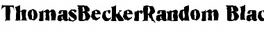 Download ThomasBeckerRandom-Black Font Download ThomasBeckerRandom-Black Font