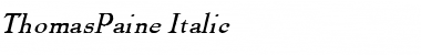 ThomasPaine Italic Font