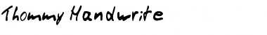 Thommy Handwrite Regular Font