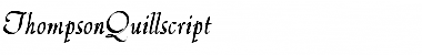 Download ThompsonQuillscript Font Download ThompsonQuillscript Font
