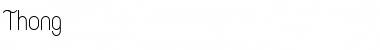 Download Thong Font Download Thong Font