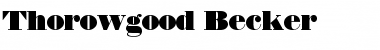 Download Thorowgood Becker Font Download Thorowgood Becker Font