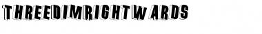 Download ThreeDimRightwards Font Download ThreeDimRightwards Font